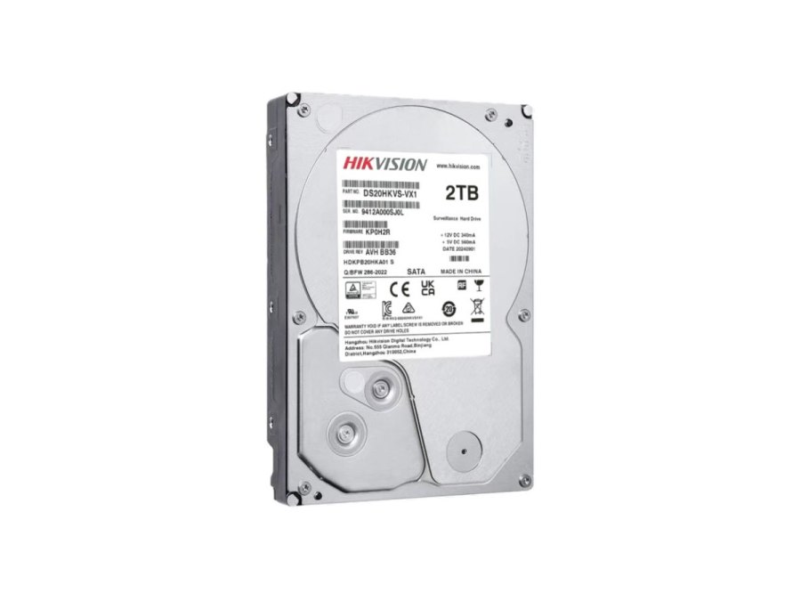 DS20HKVS-VX1I Hikvision 2TB Surveillance HDD – 3.5" SATA III